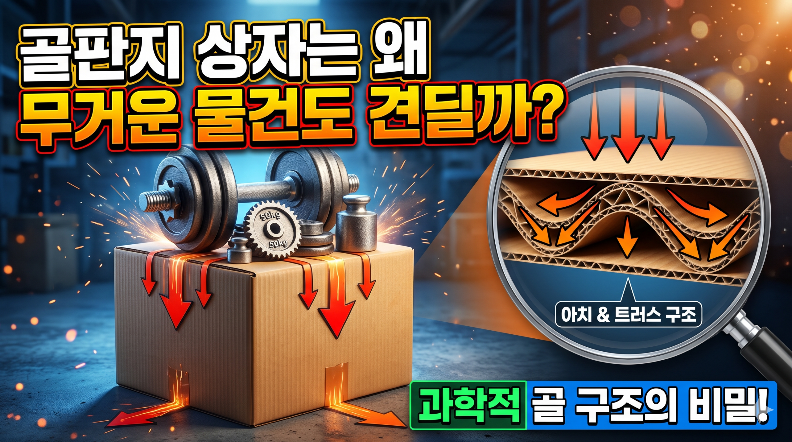 아치 & 트러스(골심지) 구조의 원리 썸네일